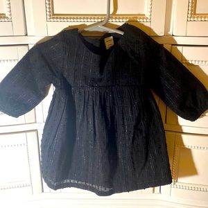 6-12 month old navy Black tunic